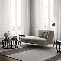 Contemporary daybed Febofabricleathersteel
