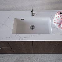 Undercounter washbasin AMERIGOcrystalwith counterrectangular