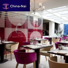 Laminated glass panel N'VY HOTELpatternedwith digital printingfor interior