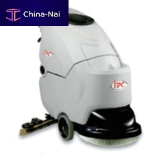 Walk-behind scrubber-dryer battery-powered