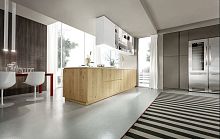 Contemporary kitchen MATERIKAsolid woodwoodenhandleless