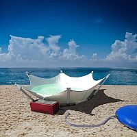 Above-ground floatation pool MANTA BAYroundcommercialcustom