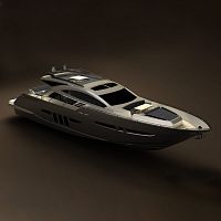 Cruising motor yacht 2500hard-toppropeller shaftdisplacement