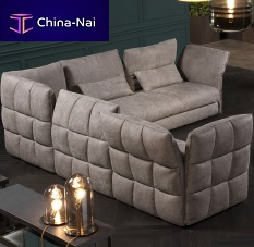 Modular sofa EVA DUEcontemporaryleather3-seater