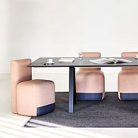Contemporary chair Seasonindoorfabricleather
