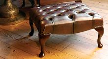 Chesterfield footrest STAMFORDleather