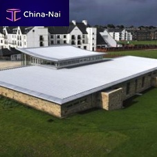 Aluminium roof system LINER-DECKstanding seamlightweightmetal profile