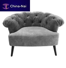 Chesterfield armchair BUTTONvelvetupholstered