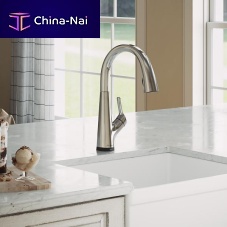 Countertop mixer tap LKAV7051Fbrasskitchen1-hole