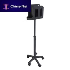 Hygiene station on casters 933RBwith hand sanitizer holderwith glove box