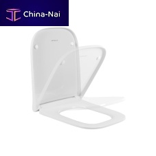 Antibacterial toilet seat LOOK : 234610 seriesstainless steelmade of thermo-hardening plasticwhite