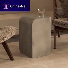 Contemporary side table VOLUMEaluminumaluminum basesquare