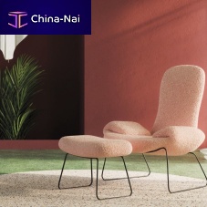 Contemporary footrest COCKYfabricleather