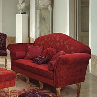 Classic sofa VICTORY GIORNOvelvetred2-person