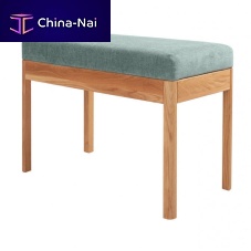 Contemporary bench SCARLETT woodenfabricupholstered