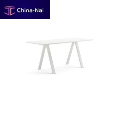 Contemporary high bar table CROSSmelamineFenix NTM®lacquered metal steel base