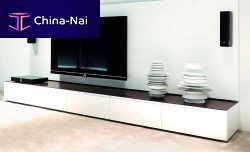 Contemporary TV cabinet MELLlowboardlacquered woodsteel
