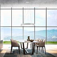 Pendant lamp PLANETmetalpolycarbonateopal