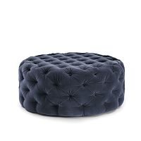 Chesterfield ottoman Selenefabricroundindoor