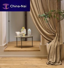 Curtain fabric NIVALIS plainpolyesterwashable