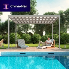 Aluminum gazebo COSPISUNpolycarbonatemetalcommercial