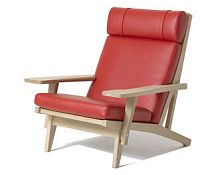 Contemporary armchair GE 375leatherby Hans J. Wegner