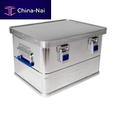 Aluminum crate ECOstoragetransportwith handle