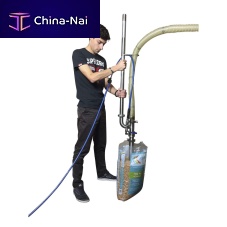 Bag emptying pump for grainfor capsulesfor pellet
