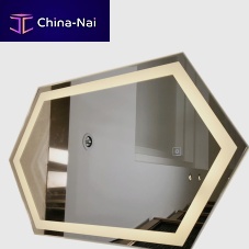 Wall-mounted bathroom mirror MR-TP001 contemporaryhexagonalaluminum