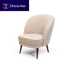 Contemporary fireside chair LITTLEleatherfabricupholstered