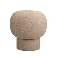 Contemporary pouf CHAMPAGNEplywoodfoamround