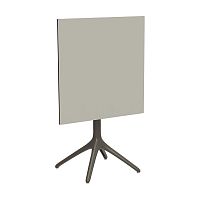 Contemporary table Uni Folding 73HPLlacquered aluminum baseround