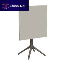 Contemporary table Uni Folding 73HPLlacquered aluminum baseround