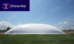 Tensile dome roofwith PVC membranefor public space