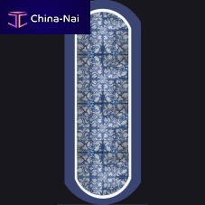 Original design dining table PERSONALIZZABILEglazed ceramicnatural stoneceramic base