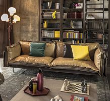 Modular sofa AUTO-REVERSEcornercontemporarycotton