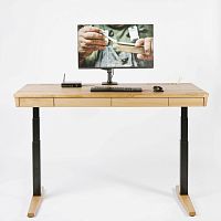 Contemporary work table UPP!oaksolid woodbeech