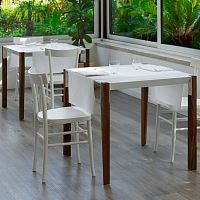 Contemporary table Tango Fenix NTM®solid wood baserectangular