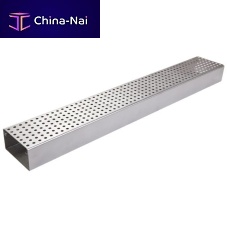 Drainage channel with grating CUBOgalvanised steel gratestainless steel gratefor public spaces