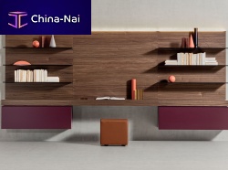 Contemporary living room wall unit SPAZIOlacquered wood
