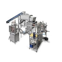 Continuous cooking line for the food industry