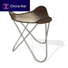 Contemporary footrest HARDOY BUTTERFLYleatherstainless steelcommercial