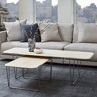 Contemporary coffee table AK 825-830oakwalnutsolid wood