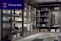 Corner wardrobe PIVOTANTEScontemporarywoodenglass