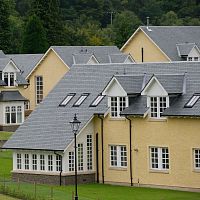 Interlocking roof tile DEL CARMENflatslateblack