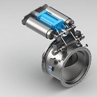 Butterfly valve PKIII/Dpneumatically-operatedshut-offfor gas