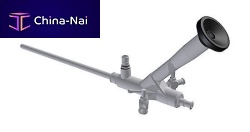 Bent spinalscope with working channel