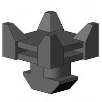 Polyamide cable tie mount 6332 K 02 SW 01 series