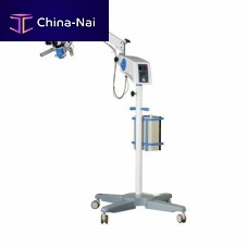 Neurosurgery microscope on casters