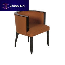 Art Deco armchair ST030fabricleatherwalnut
